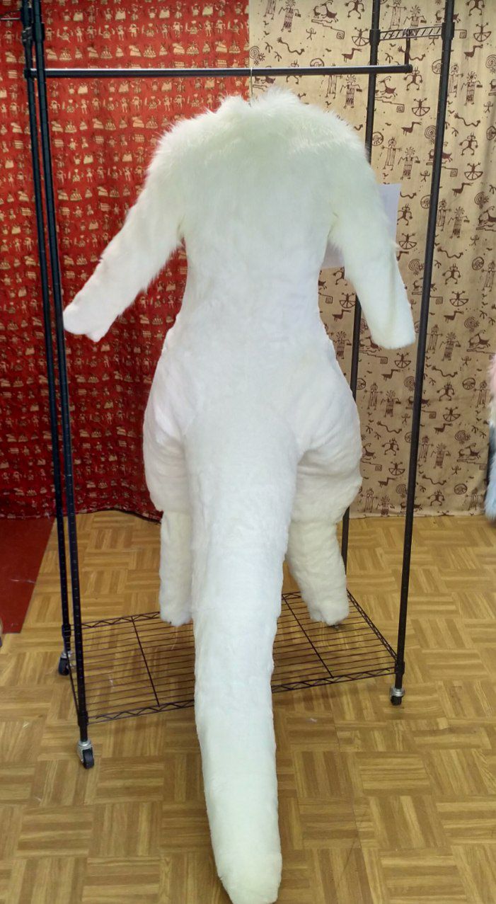 A wraparound shot of a fully-furred bodysuit