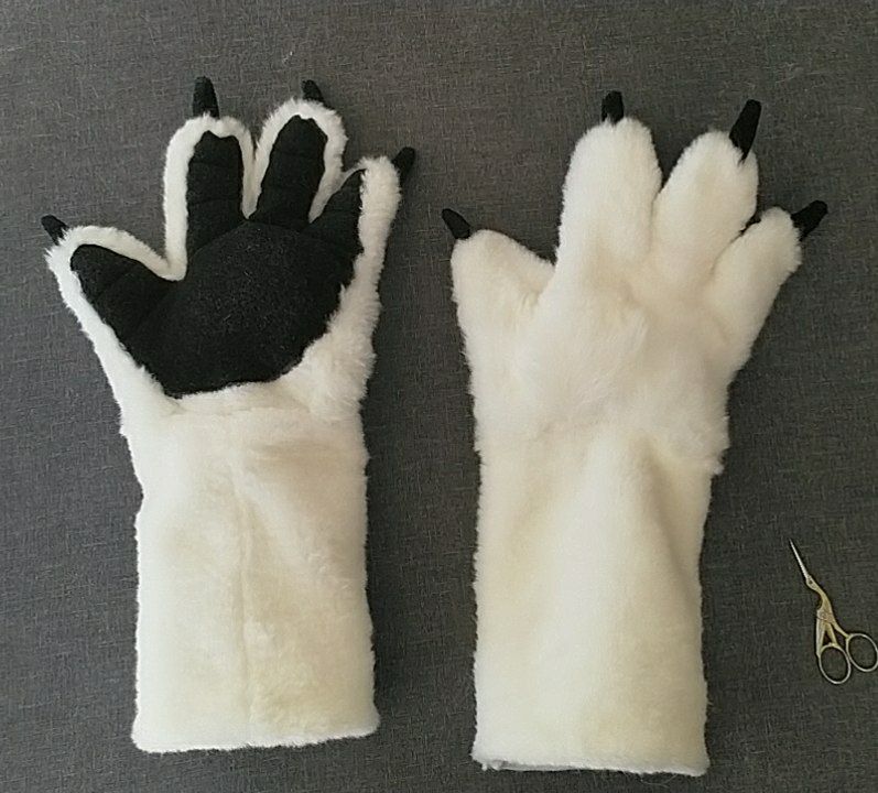 The front and back of Lilia's handpaws