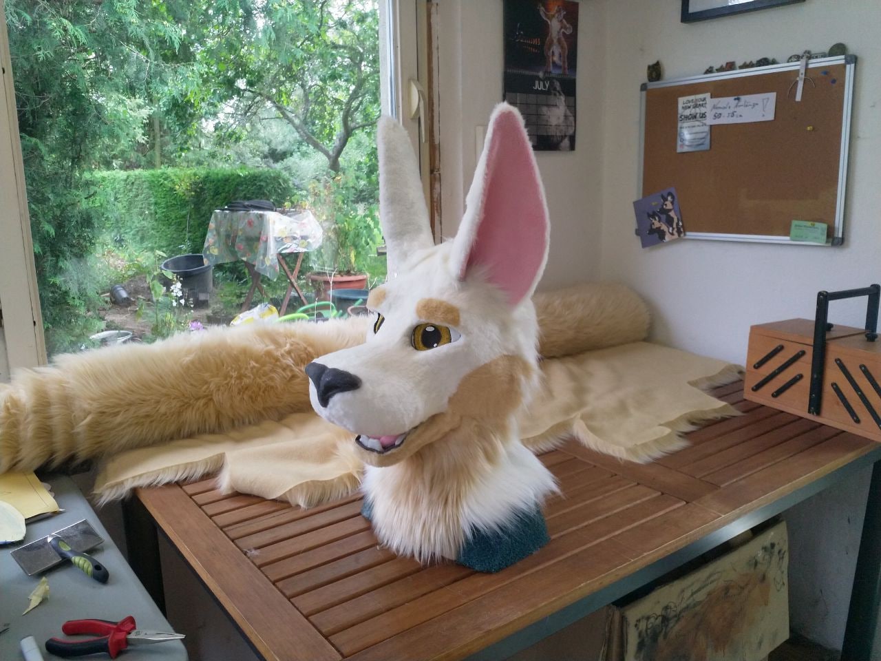 The head, before airbrushing